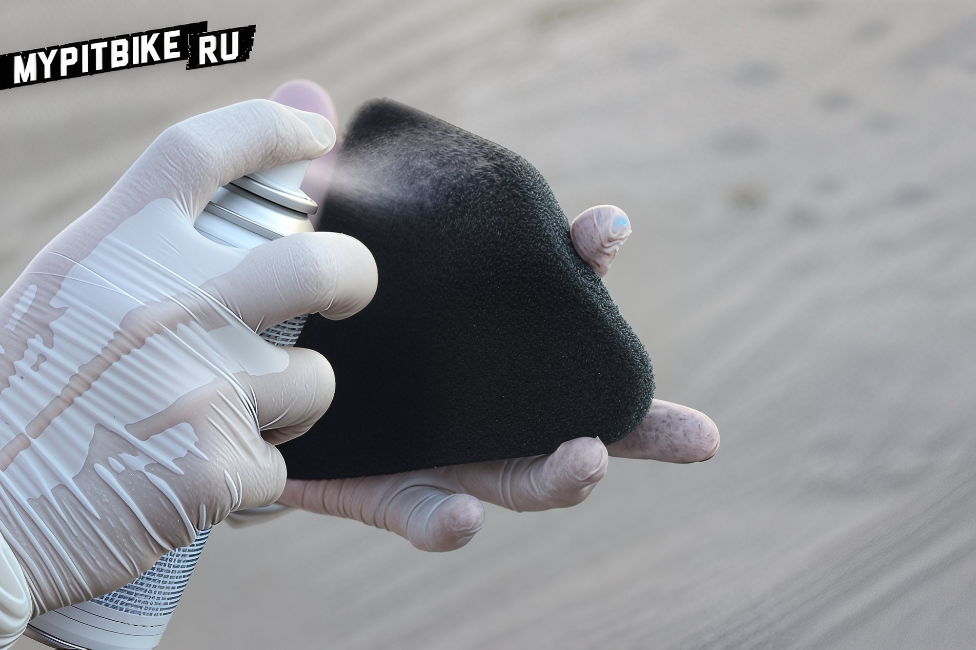 Oiling the air filter