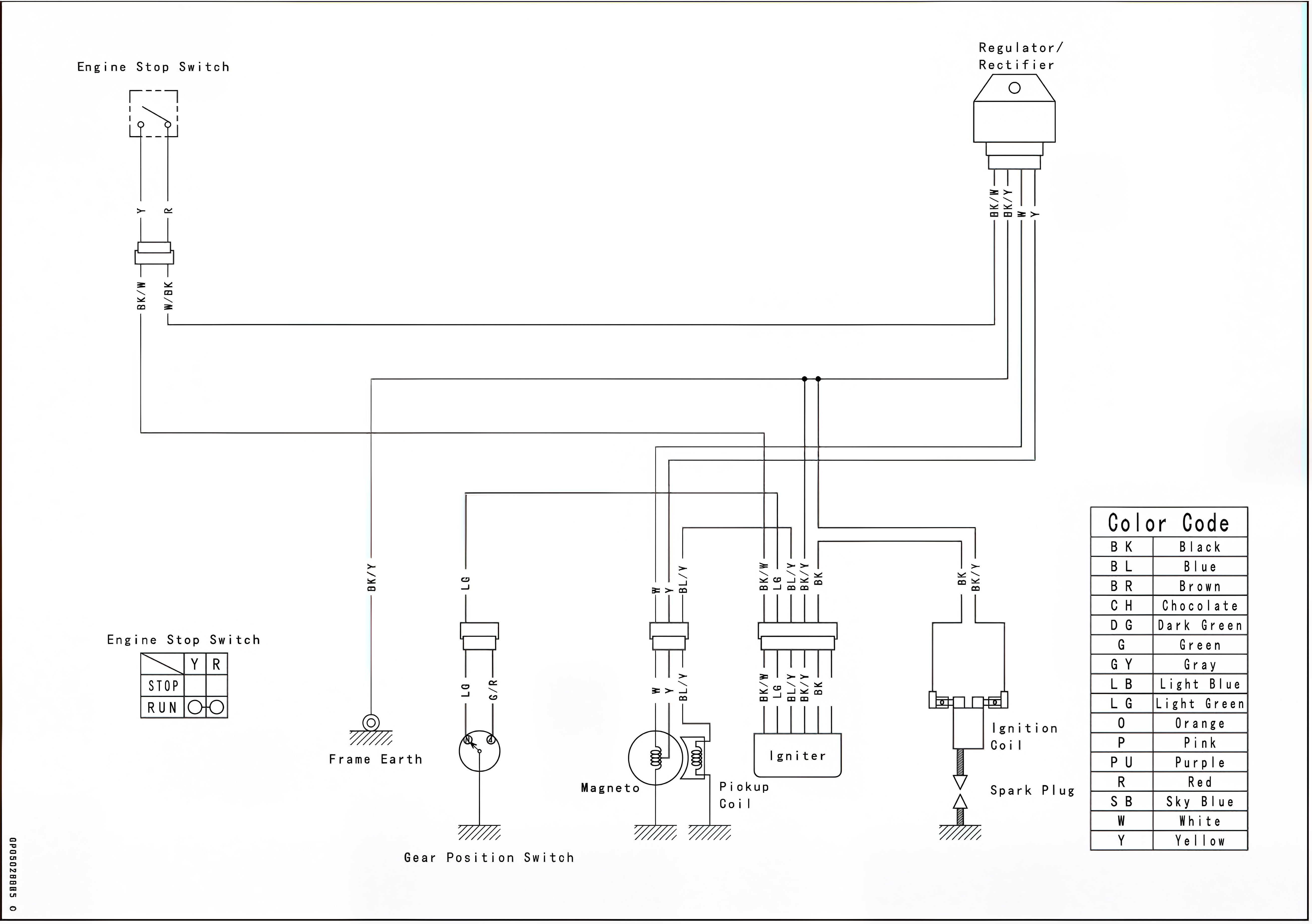 Kawasaki KLX110 Electrical Diagram